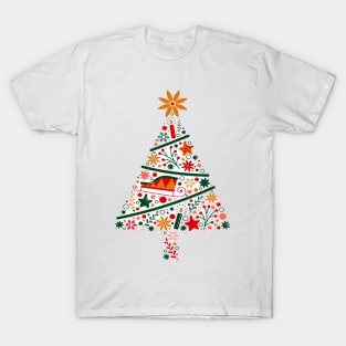 Christmas Tree Illustration T-Shirt